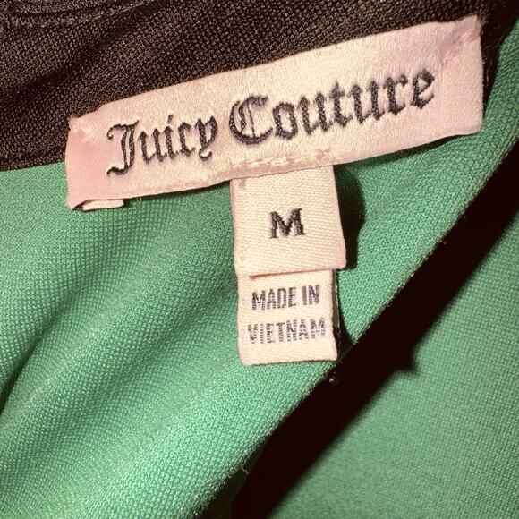 Juicy Couture Dress Snake Print Exposed Back Zip Emerald Green Black sz Medium - Picture 6 of 8